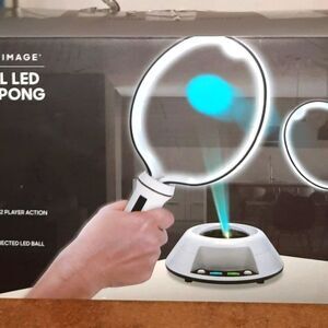 Sharper Image Virtual Space Ping Pong Set with Built-in Light Ball